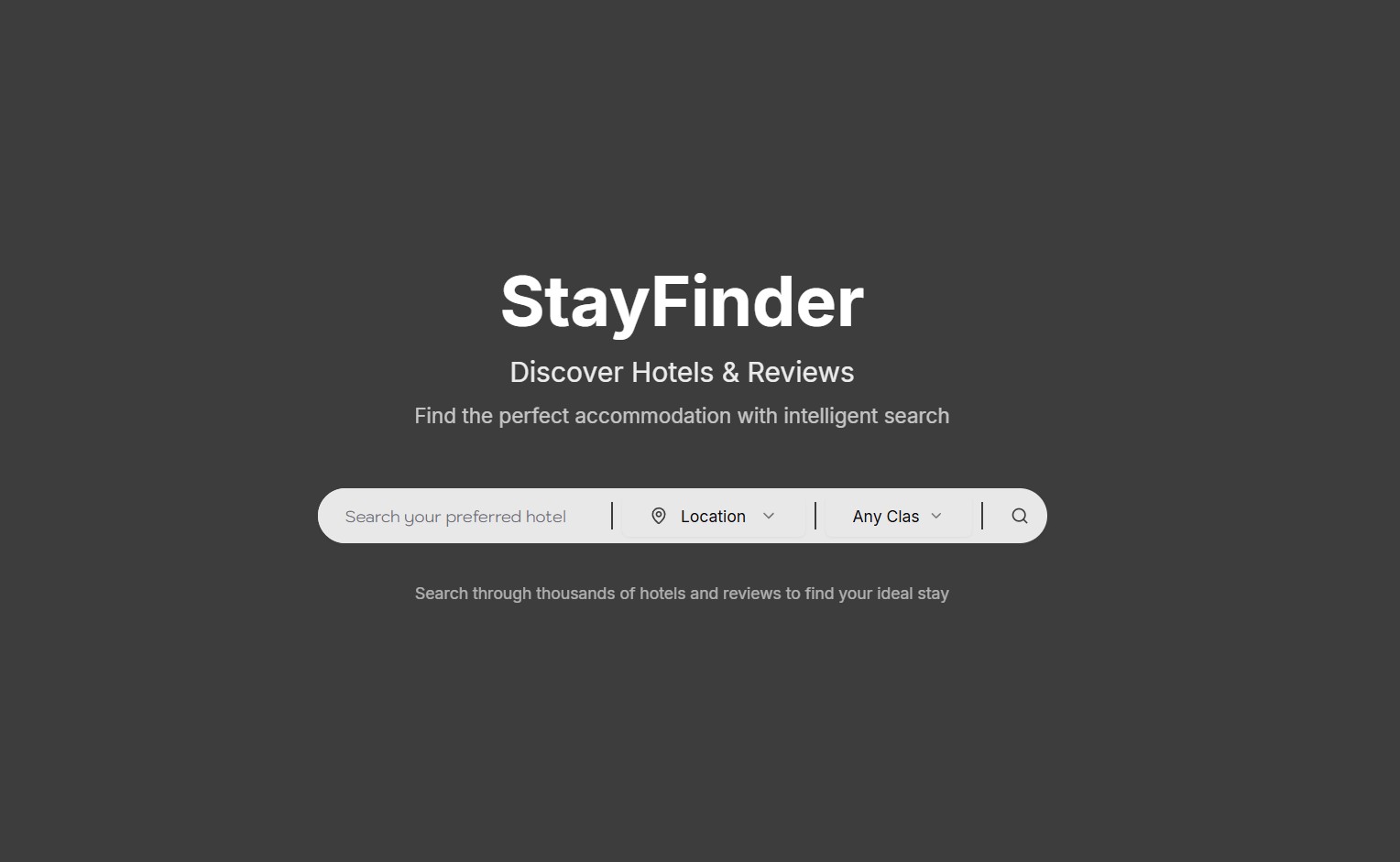 Restaurant Search Engine